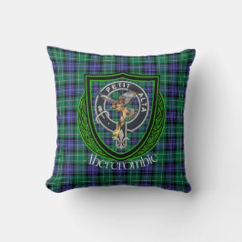 Abercrombie Scottish Klan Tartan & Vapensköld Kudde