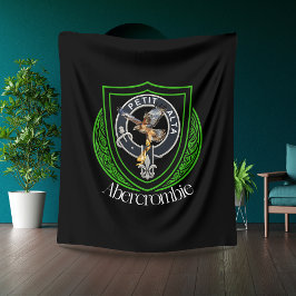 Abercrombie skotska klanvapen fleecefilt