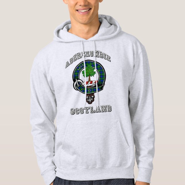 Abercrombie Tartan Klan Badge Athletic Stil Hoodie (Framsida)