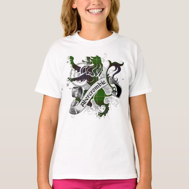 Abercrombie Tartan Lejon T Shirt (Framsida)