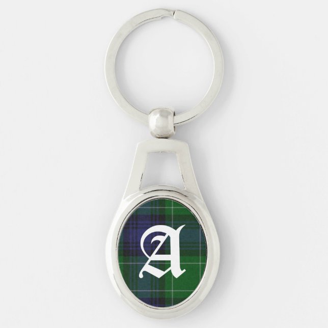 Abercrombie Tartan Play Monogram Nyckelring (Framsidan)