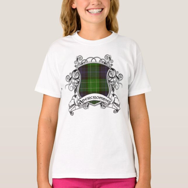 Abercrombie Tartan Shield T Shirt (Framsida)
