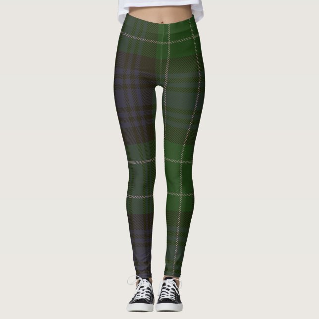 Abercrombie Tartandamasker Leggings (Framsida)