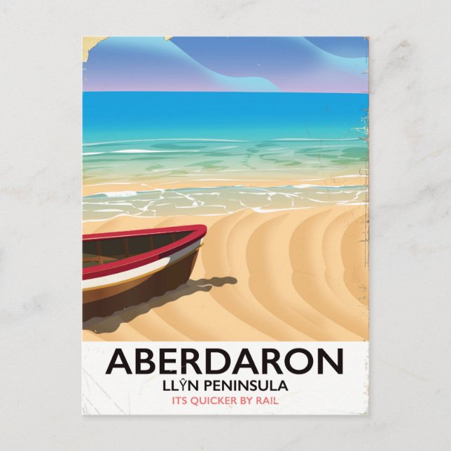 Aberdaron, Llrader n Peninsula Wales poster Vykort (Framsida)