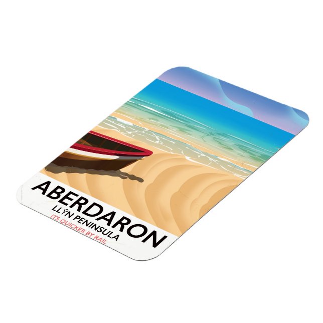 Aberdaron, Llŷn-halvön Wales havsbyposter Magnet (Vänstra Sidan)