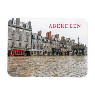 Aberdeen Castlegate byggnad view-kylmagnet Magnet