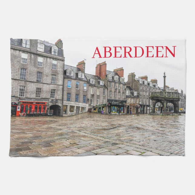 Aberdeen Castlegate tea towel Kökshandduk (Horisontell)