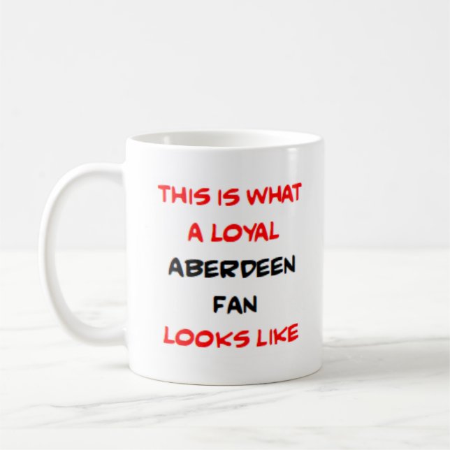 aberdeen fan, loyal kaffemugg (Vänster)
