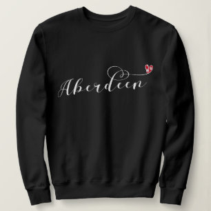 Aberdeen Flagga Heart, Aberdoniska T Shirt