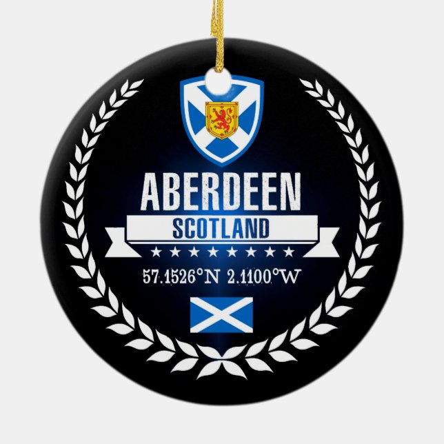 Aberdeen Julgransprydnad Keramik (Baksidan)