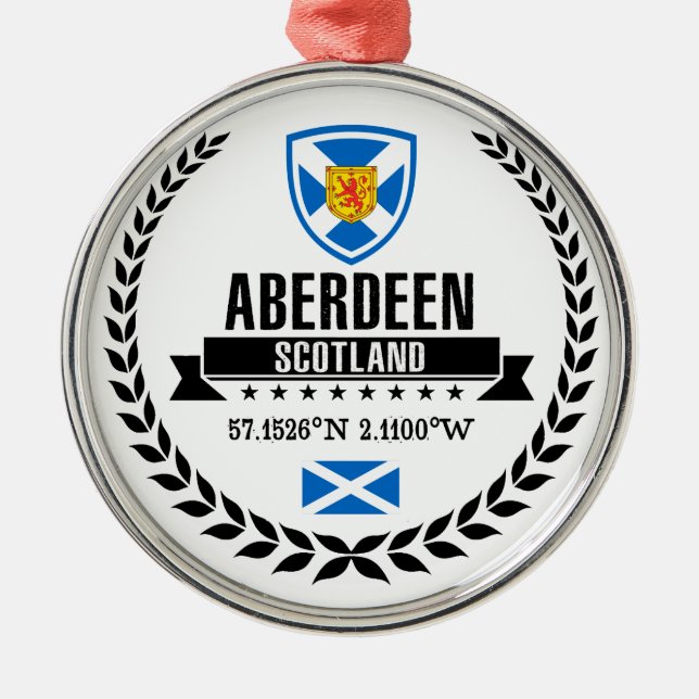 Aberdeen Julgransprydnad Metall (Framsidan)