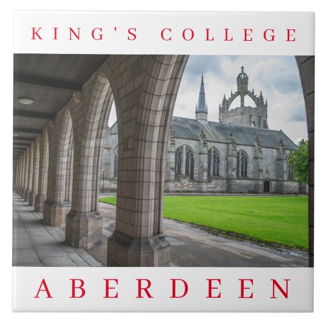 Aberdeen Kung College keramisk panel Kakelplatta (Framsidan)