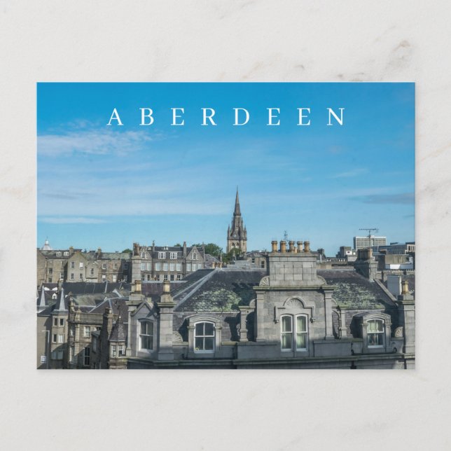 Aberdeen panorama vykort (Framsida)