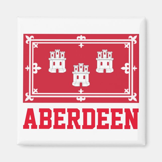 Aberdeen, SCOTLAND Magnet (Framsidan)