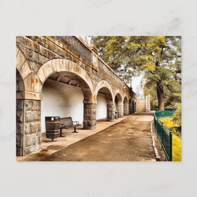 Aberdeen Scotland Union Terrace Gardens Vykort (Framsida)