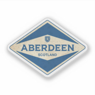 Aberdeen Scotland Vintage Klistermärken