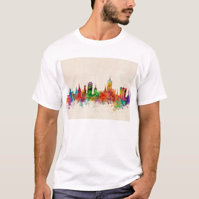 Aberdeen Skottland horisont T-shirt (Framsida)