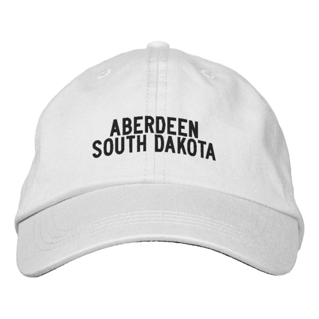 Aberdeen South Dakota mössa Broderad Keps (Framsida)