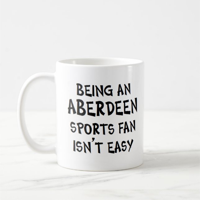 aberdeen sports fan, being kaffemugg (Vänster)