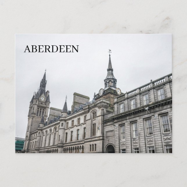 Aberdeen Tolbooth Museum utsikts vykort (Framsida)
