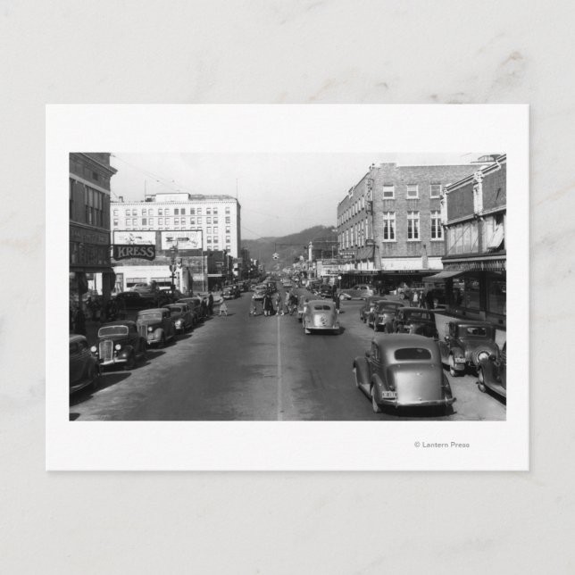 Aberdeen WA - beskåda av Wishkan gatacentra Vykort (Framsida)