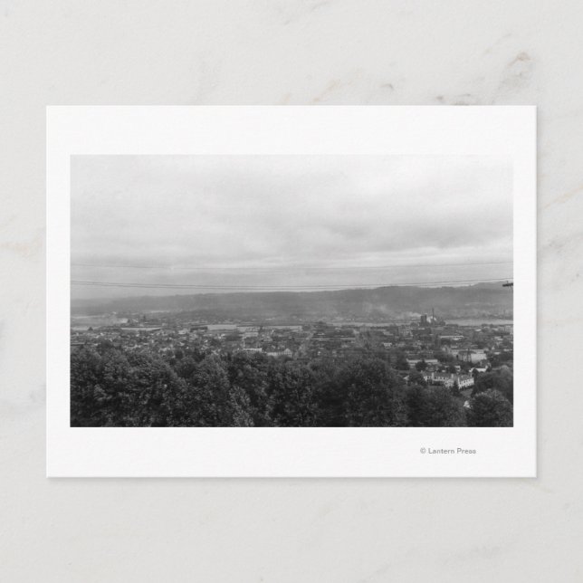 Aberdeen, WA Stadsvy från Belaire Hill Vykort (Framsida)