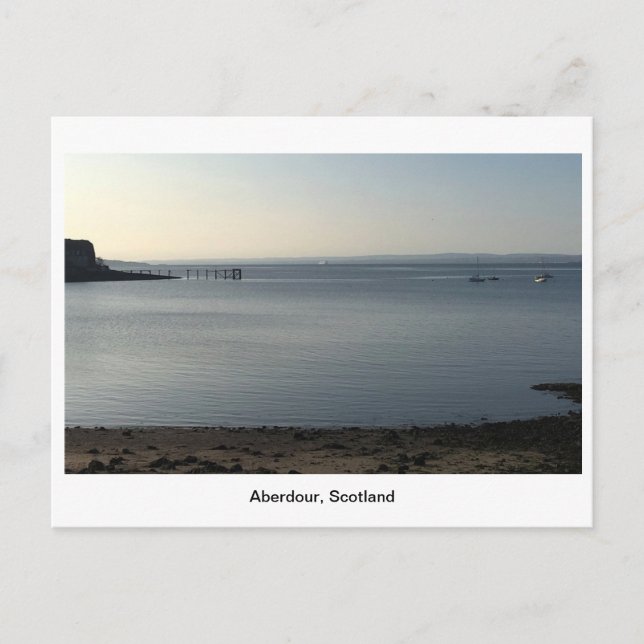 Aberdour Harbor i Dawn Vykort (Framsida)