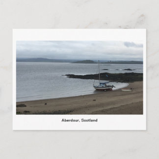 Aberdour Harbour - Båt på stranden Vykort