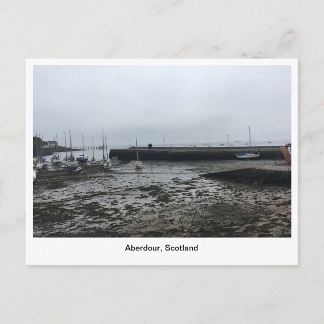 Aberdour Harbour - Mörk God morgon, lågtid Vykort (Framsida)