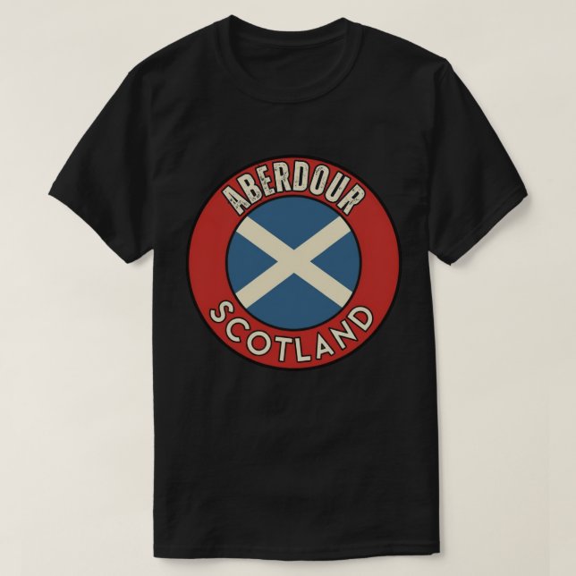Aberdour, Skottland T Shirt (Design framsida)