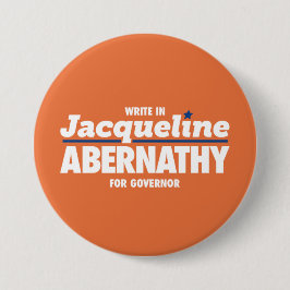 Abernathy for Texas Button, Orange Knapp