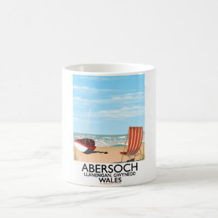 Abersoch Llanengan i Gwynedd, Wales reseaffisch Kaffemugg