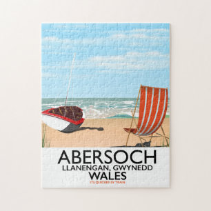 Abersoch Llanengan i Gwynedd, Wales reseaffisch Pussel