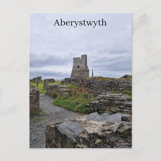 Aberystwyth Castle vycard Vykort (Framsida)