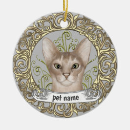 Abessinsk katt Kärleksminne ornament