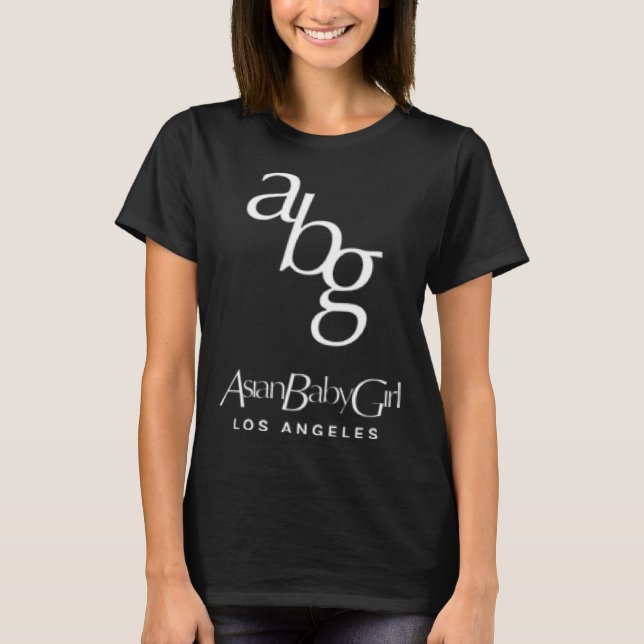ABG Asiatisk litet flickebarn  Hög mode T Shirt (Framsida)