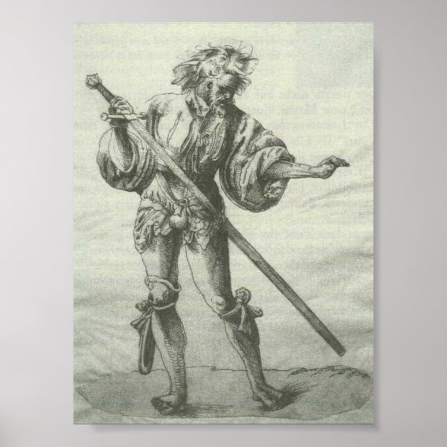 Abgerissener Krieger Poster (Framsidan)