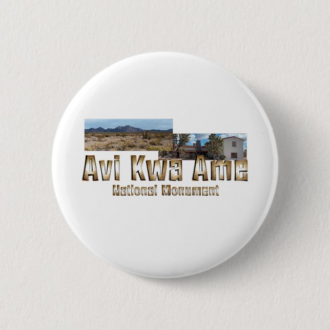 ABH Avi Kwa Ame National Monument Buttons Knapp (Framsida)