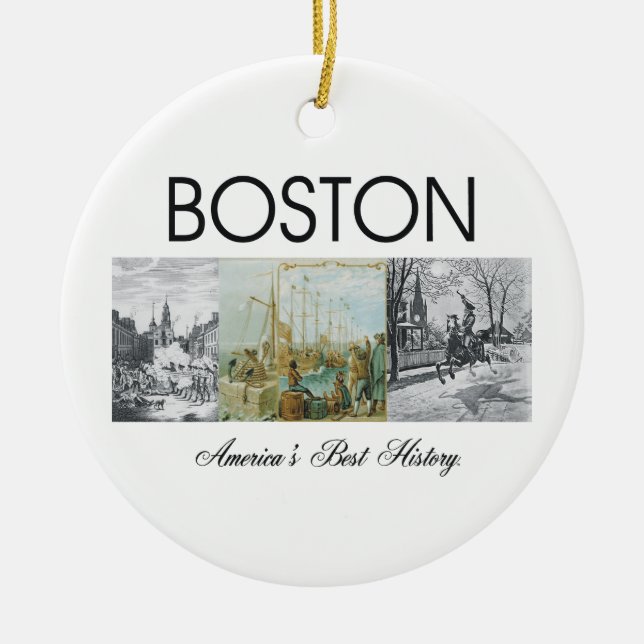 ABH Boston Julgransprydnad Keramik (Framsidan)