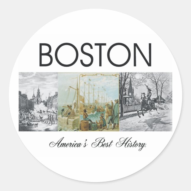 ABH Boston Runt Klistermärke (Framsida)