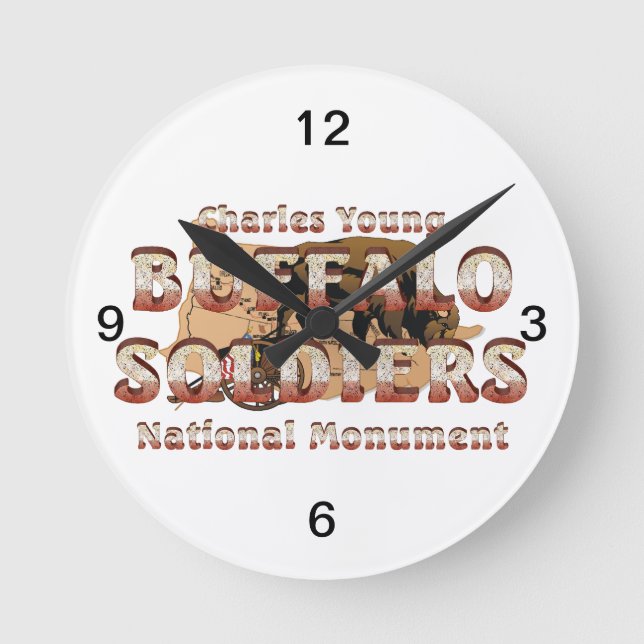 ABH-buffelsoldater Rund Klocka (Framsida)