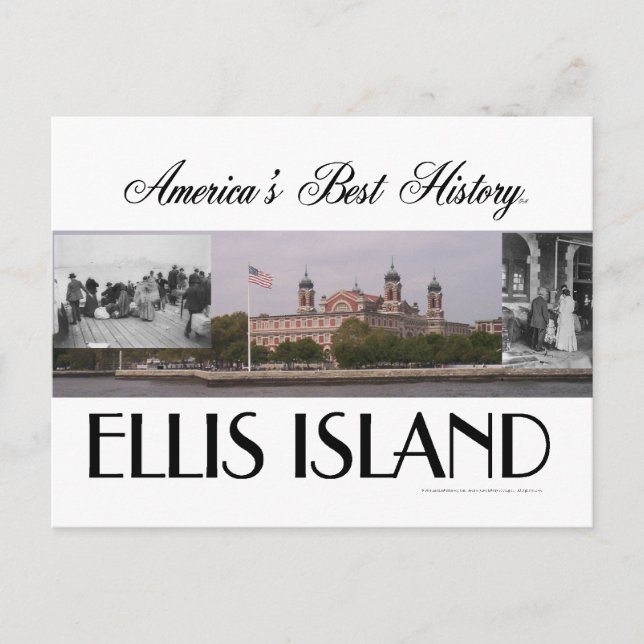 ABH Ellis Island Vykort (Framsida)