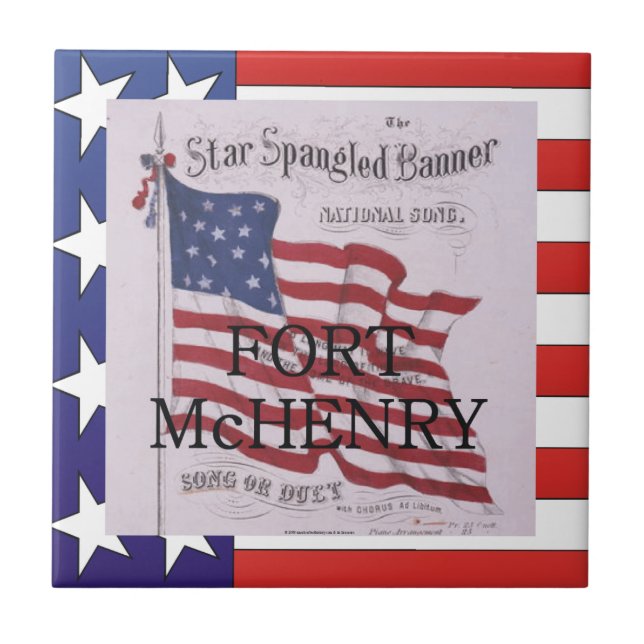 ABH Fort McHenry Kakelplatta (Framsidan)