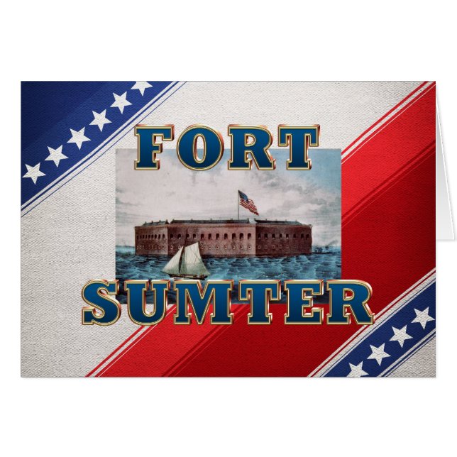 ABH Fort Sumter Hälsningskort (Framsidan Horizontal)