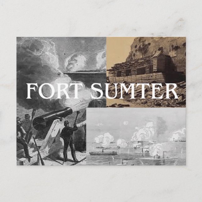 ABH Fort Sumter Vykort (Framsida)