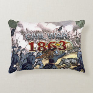 ABH-inbördeskrig 1863 Prydnadskudde