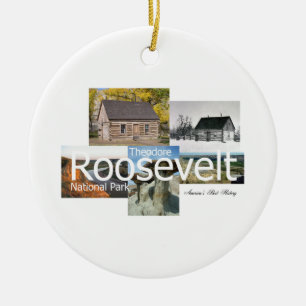 ABH Theodore Roosevelt NP Julgransprydnad Keramik
