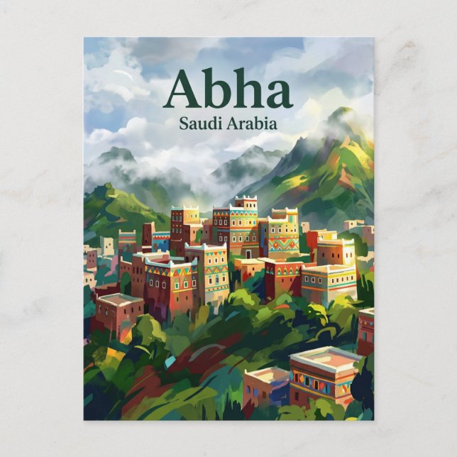 Abha Saudiarabien Vykort (Framsida)