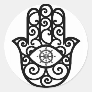 Abhayacari Sticker Runt Klistermärke