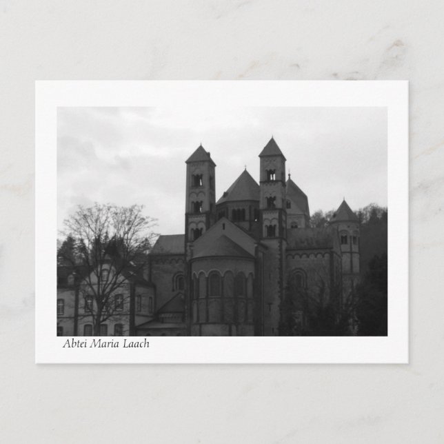 Abhtei Kloster Maria Laach i Deutschland Vykort (Framsida)